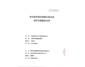 哈爾濱市技術(shù)創(chuàng  )新示范企業(yè)項目申報服務(wù)合同